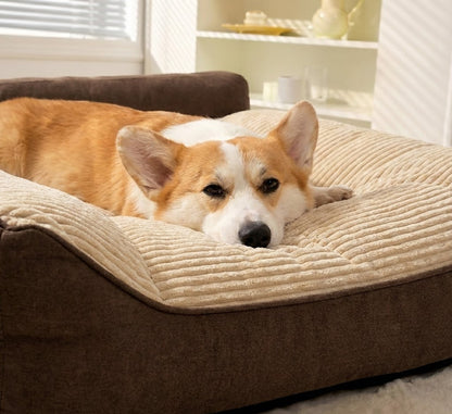 Panier Canapé pour Chien Velours Côtelé