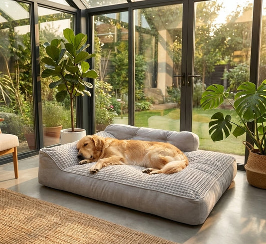 Panier Canapé pour Chien Velours Côtelé