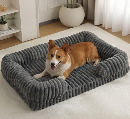 Panier Fauteuil Chien Velours Côtelé